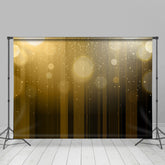Lofaris UK Shiny Bokeh Brown Gold Celebration Holiday Backdrop